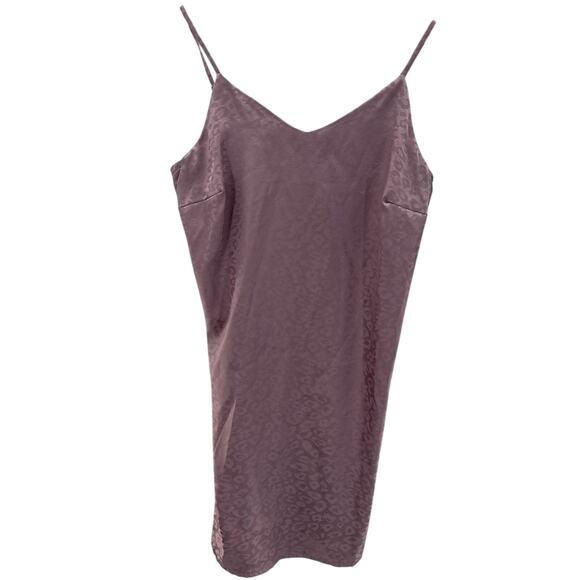 Lascana Other - LASCANA Monotone Leopard Print Lingerie Slip Dress Nighty Size 8 Pinky/Purple
